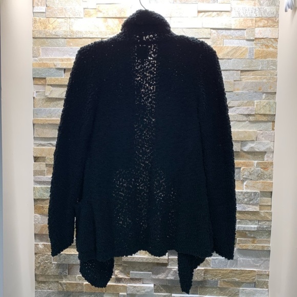 Bobeau Boucle Popcorn Draped Button Cardigan - Picture 6 of 6